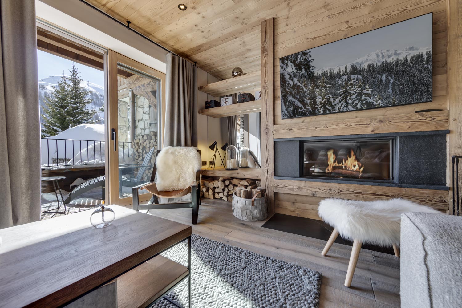 Luxury Apartment - Fireplace with view on Solaise - Val d'IsÃ¨re